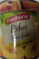 Mängden socker i Pèches demi fruits