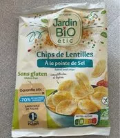 Mängden socker i Chips de lentilles Bio