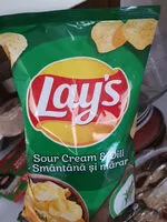 Mängden socker i Lay's-Sour Cream & Dill