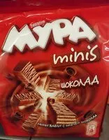 Mängden socker i Мура Minis малки шоколадови вафли