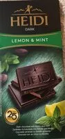 Mängden socker i Dark Chocolate lemon & mint