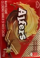 Mängden socker i Alfers with vanilla cream and cocoa waffle