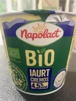 Mängden socker i Iaurt cremos BIO 4,5% Napolact