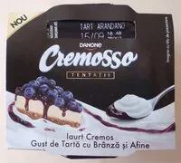 Mängden socker i Danone Cremosso Tentatii Iaurt cremos cu gust de tarta cu branza si afine