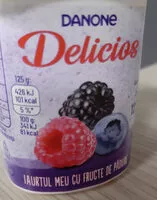 Mängden socker i Danone Delicios fr păd