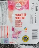 Mängden socker i Salam de Sibiu IGP