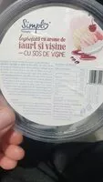 Mängden socker i înghețată cu arome de iaurt și visine