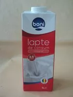Mängden socker i Boni Lapte de consum integral 3,5% grasime
