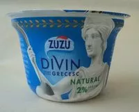 Mängden socker i Divin Greek Yogurt 2 % Fat