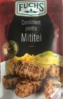 Mängden socker i Condiment pour mititei