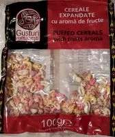 Mängden socker i Gusturi romanesti Cereale expandate cu aroma de fructe