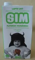 Mängden socker i SIM Lapte UHT BIO 1,5%