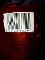 Mängden socker i Crisps Chio Red Paprika Flavor 140G 1 / 16