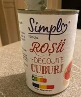 Mängden socker i Tomates pelées cubes