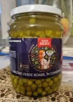 Mängden socker i Mazare verde boabe, in conserva