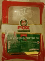 Mängden socker i Crenvursti cu piept de pui FOX