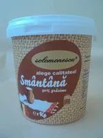 Mängden socker i Solomonescu Smântână 30% grăsime