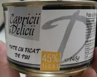 Mängden socker i Pate cu ficat de pui
