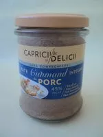 Mängden socker i Capricii si Delicii Pate gurmand porc