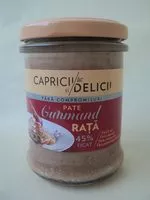 Mängden socker i Pate gurmand rata