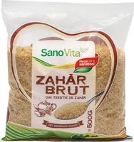 Mängden socker i Sanovita Zahar Brut Din Trestie 500 G