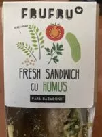 Mängden socker i Fresh sandwich with humus