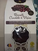 Mängden socker i Biscuits with chocolate and sour cherry