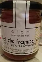 Mängden socker i Miel de Framboisier