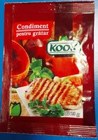 Mängden socker i Condiment pentru gratar