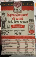 Mängden socker i Înghețată cu aromă de vanilie