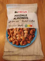 Mängden socker i Migdale Almonds
