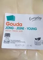 Mängden socker i Gouda Jeune Tranches Everyday