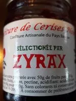 Mängden socker i Confiture de cerise noire