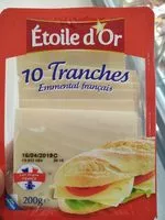 Mängden socker i 10 tranches emmental français