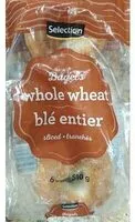Mängden socker i Sliced Whole Wheat Bagels