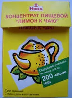 Mängden socker i Концентрат пищевой “Лимон к чаю”