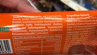 Mängden socker i Gulaschcreme mild