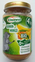 Mängden socker i Bio banán-mangó bébidesszert