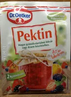 Mängden socker i Pektin