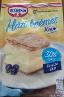 Mängden socker i Házi krèmes krèm