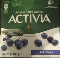 Mängden socker i activia borovnica