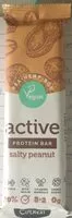 Mängden socker i Active salty peanut protein bar