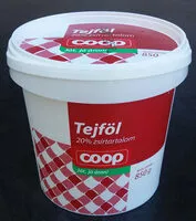 Mängden socker i Tejföl, 20%