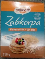 Mängden socker i Zabkorpa