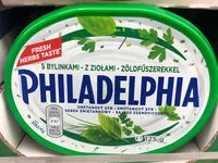 Mängden socker i Cream cheese with herbs