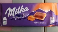 Mängden socker i Milka toffee creme