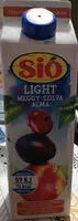 Mängden socker i light meggy szilva alma