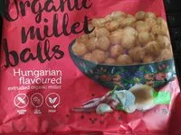 Mängden socker i Organic millet balls Hungarian flavour