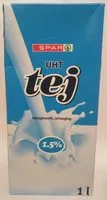 Mängden socker i UHT tej 1,5%