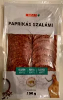 Mängden socker i Paprikás  szalámi